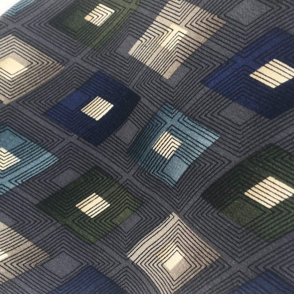 Bill Blass Multicolor Diamond Pattern All Silk Ne… - image 3